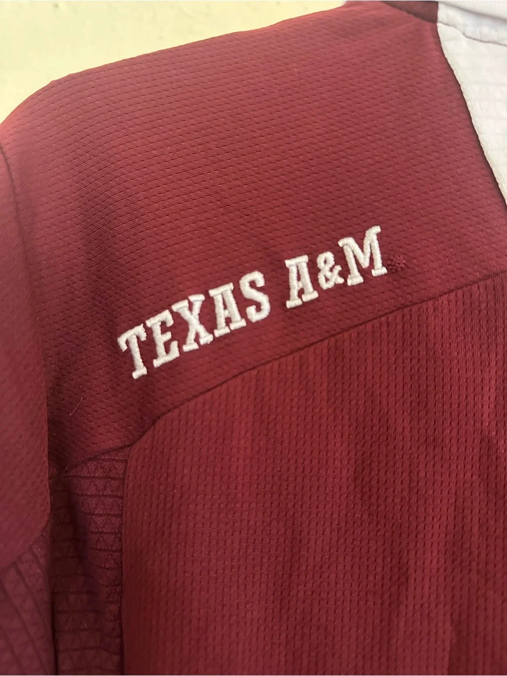 adidas Maroon Polo with White Trim EUC